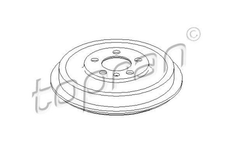 Тормозной барабан TOPRAN / HANS PRIES 113171