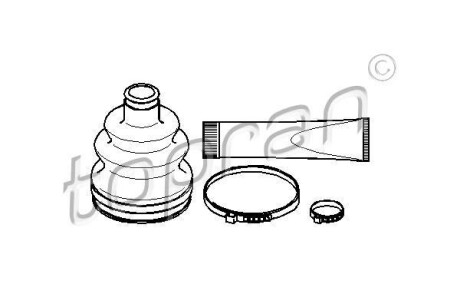 Комплект пылника, приводной вал TOPRAN / HANS PRIES 200524