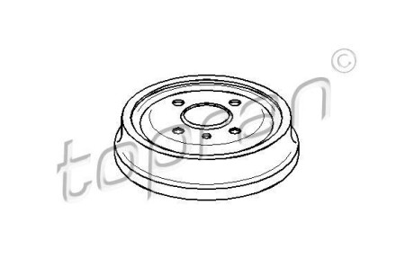 Тормозной барабан TOPRAN / HANS PRIES 200931