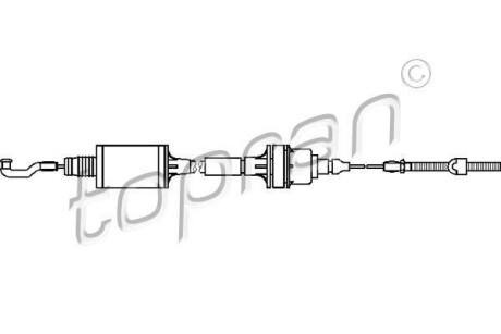 Трос зчеплення TOPRAN TOPRAN / HANS PRIES 201349