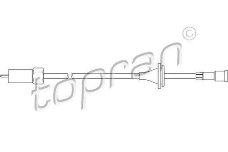 Тросик спідометра TOPRAN TOPRAN / HANS PRIES 202220