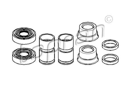 Ремкомплект супорта гальмівного TOPRAN TOPRAN / HANS PRIES 202444