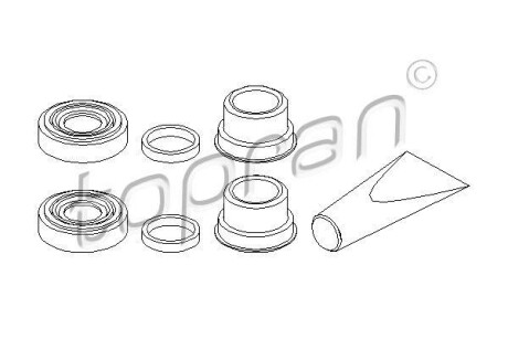 Ремкомплект, тормозной суппорт TOPRAN / HANS PRIES 202451