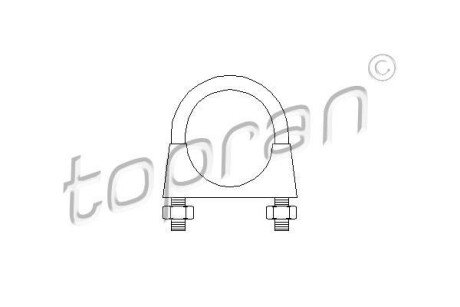 З’єднювальні елементи системи випуску TOPRAN TOPRAN / HANS PRIES 202495