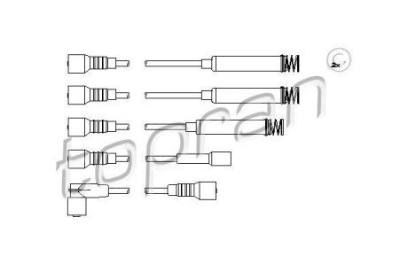 Дроти запалення, набір TOPRAN TOPRAN / HANS PRIES 202519