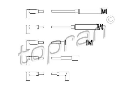Дроти запалення, набір TOPRAN TOPRAN / HANS PRIES 202522 (фото 1)