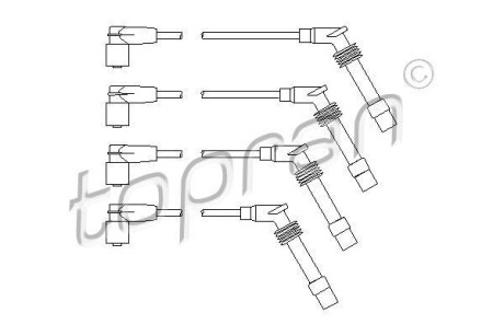 Дроти запалення, набір TOPRAN TOPRAN / HANS PRIES 202531
