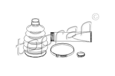 Пильовик привідного валу (набір) TOPRAN TOPRAN / HANS PRIES 205765