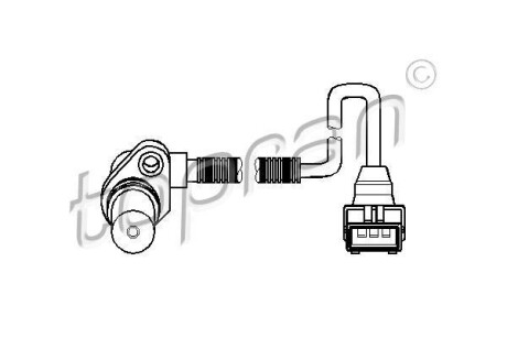 Датчик частоты вращения, управление двигателем TOPRAN TOPRAN / HANS PRIES 205893