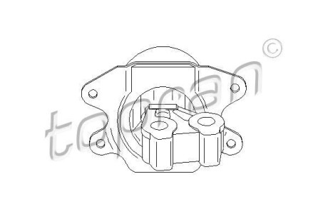 Подвеска, двигатель TOPRAN / HANS PRIES 206158