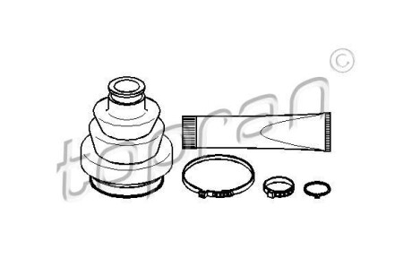 Пильовик привідного валу (набір) TOPRAN TOPRAN / HANS PRIES 206217