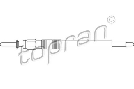 Свічка розжарювання TOPRAN TOPRAN / HANS PRIES 206655