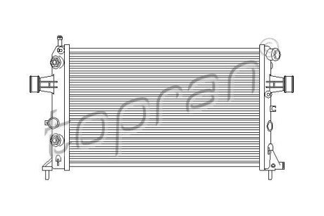 Радіатор, охолодження двигуна TOPRAN TOPRAN / HANS PRIES 206972