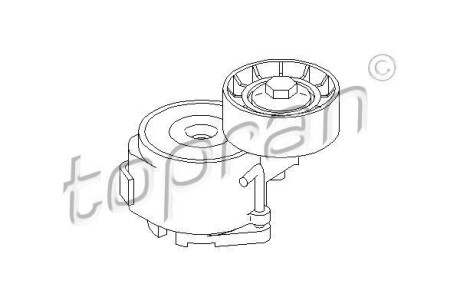 Натяжитель ремня, клиновой зубча TOPRAN / HANS PRIES 206 991