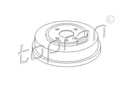 Гальмівний барабан TOPRAN TOPRAN / HANS PRIES 207011