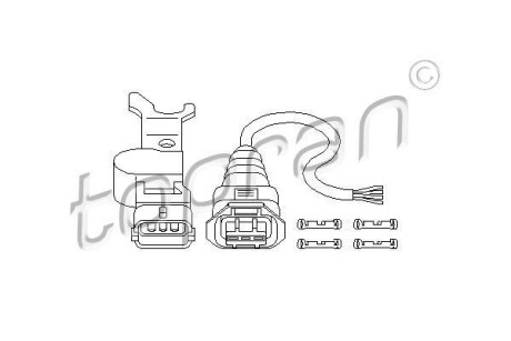 Датчик частоты вращения, управление двигателем TOPRAN TOPRAN / HANS PRIES 207013