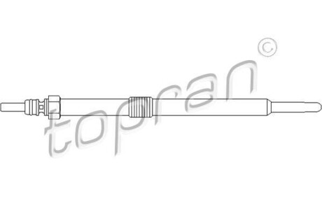 Свічка розжарювання TOPRAN TOPRAN / HANS PRIES 207046
