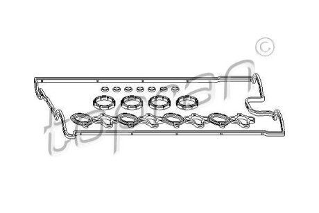 Прокладка клапанной крышки TOPRAN TOPRAN / HANS PRIES 207052