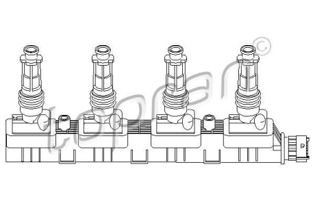 Котушка запалення TOPRAN TOPRAN / HANS PRIES 207116