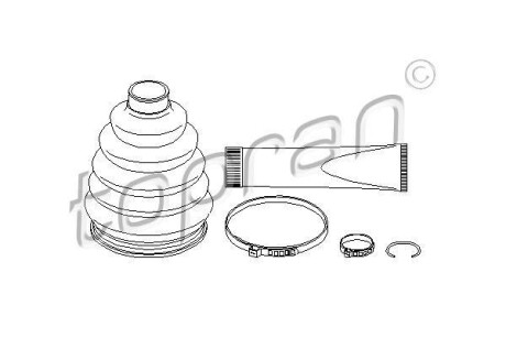 Пильовик привідного валу (набір) TOPRAN TOPRAN / HANS PRIES 207120