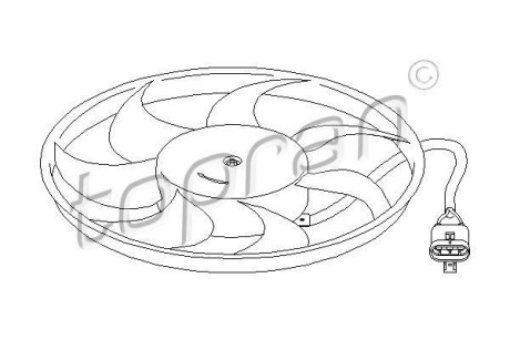 Вентилятор радиатора TOPRAN TOPRAN / HANS PRIES 207210
