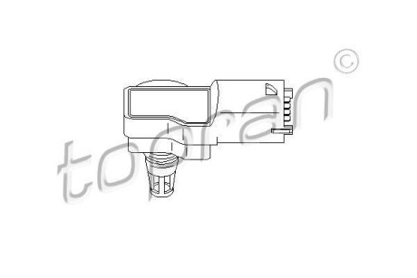 Датчик, давление во впускном газопроводе TOPRAN TOPRAN / HANS PRIES 207421