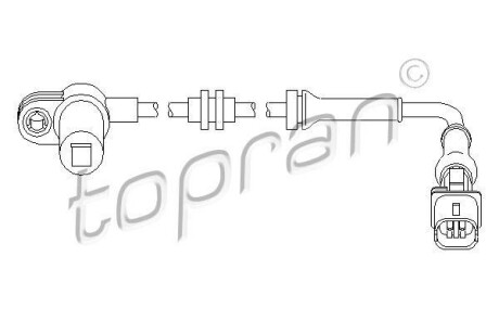 Датчик частоти обертання колеса TOPRAN TOPRAN / HANS PRIES 207450