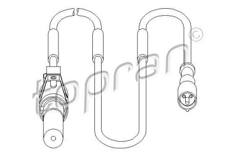 Датчик частоти обертання колеса TOPRAN TOPRAN / HANS PRIES 207451