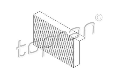 Фільтр повітря (салону) TOPRAN TOPRAN / HANS PRIES 207480