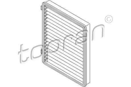 Фільтр повітря (салону) TOPRAN TOPRAN / HANS PRIES 207481 (фото 1)