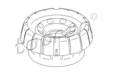 Опора стійка амортизатора TOPRAN TOPRAN / HANS PRIES 207501