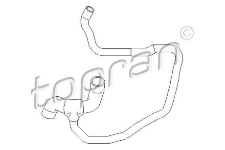 Патрубок системи охолодження TOPRAN TOPRAN / HANS PRIES 207502