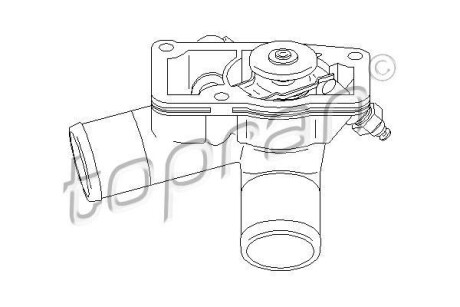 Термостат, охлаждающая жидкость TOPRAN / HANS PRIES 207 507