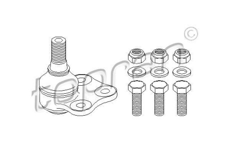 Кульова опора TOPRAN TOPRAN / HANS PRIES 207549