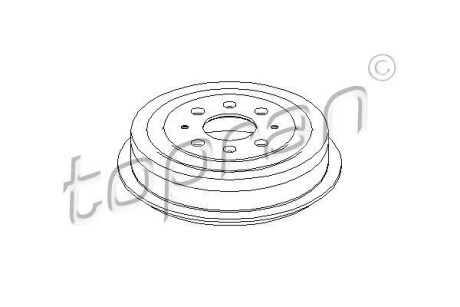 Гальмівний барабан TOPRAN TOPRAN / HANS PRIES 207656