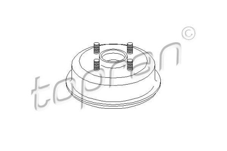 Гальмівний барабан TOPRAN TOPRAN / HANS PRIES 300489