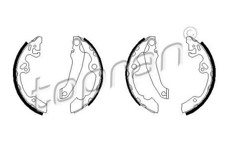 Гальмівні колодки (набір) TOPRAN TOPRAN / HANS PRIES 301306