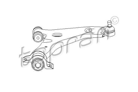 Важіль незалежної підвіски колеса TOPRAN TOPRAN / HANS PRIES 301 584