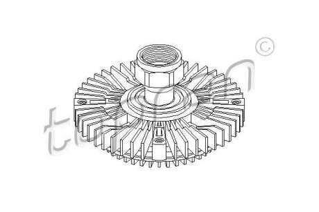 Віскомуфта вентилятора охолодження TOPRAN TOPRAN / HANS PRIES 302007