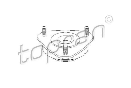 Опора стійка амортизатора TOPRAN TOPRAN / HANS PRIES 302238