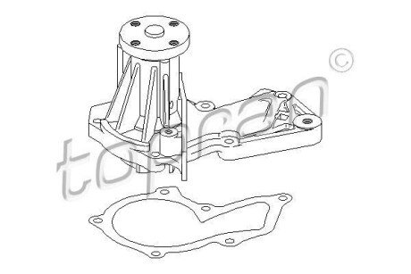 Насос води TOPRAN TOPRAN / HANS PRIES 302426