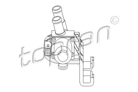 Клапан обігрівача TOPRAN TOPRAN / HANS PRIES 302792