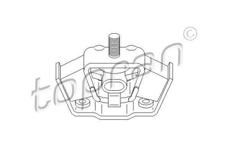 Кріплення коробки передач TOPRAN TOPRAN / HANS PRIES 400040