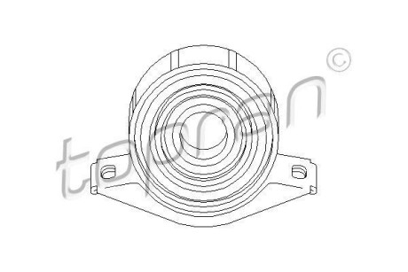 Подвеска, карданный вал TOPRAN / HANS PRIES 400080