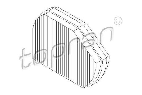 Фільтр повітря (салону) TOPRAN TOPRAN / HANS PRIES 400203 (фото 1)