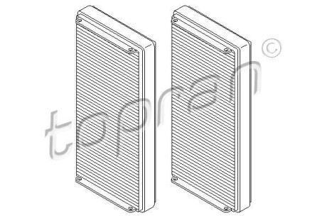 Фільтр повітря (салону) TOPRAN TOPRAN / HANS PRIES 400208