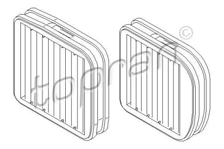Фільтр повітря (салону) TOPRAN TOPRAN / HANS PRIES 400209 (фото 1)