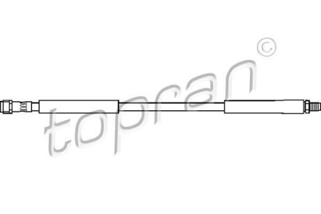 Шланг гальмівний передній TOPRAN / HANS PRIES 401 060
