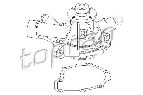 Насос води TOPRAN TOPRAN / HANS PRIES 401176