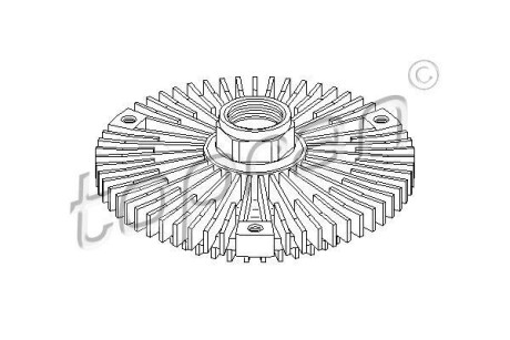 Сцепление, вентилятор радиатора TOPRAN / HANS PRIES 401185